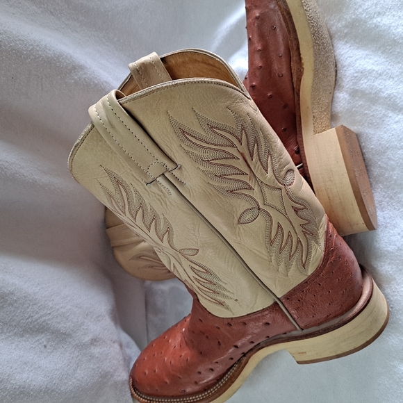 TONY LAMA OSTRICH MENS BOOTS - Picture 3 of 14